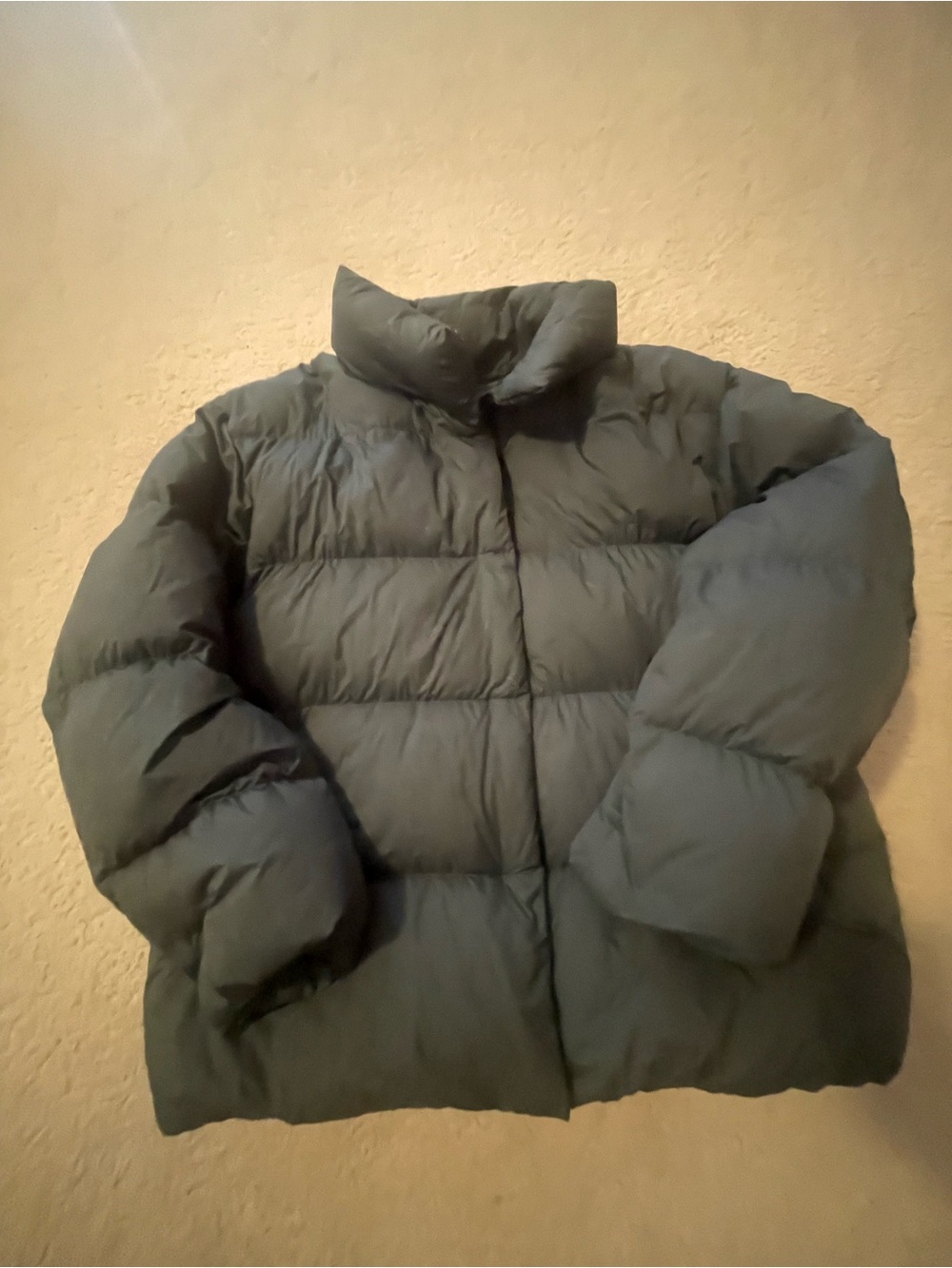 Uniqlo Green Quilted Puffer Jacket